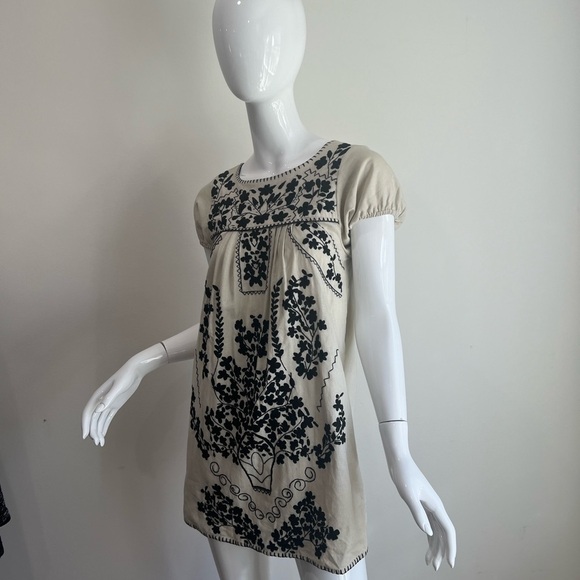 Lerario Beatriz Embroidered Mini Dress Tunic - Picture 11 of 13